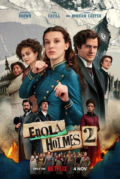 Энола Холмс 2 (2022) постер